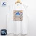 XL/ б/у одежда безрукавка Vintage футболка мужской 00 годы 00s SAIL FISH хлопок вырез лодочкой белый 26jun29