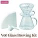 �դ뤵��Ǽ�� HARIO V60 ���饹�Υ����ҡ��ɥ�åѡ����åȡ�V60 Glass Brewing Kit�ס�S-VGBK-02-T��_BE29 ��븩�Ųϻ�