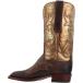 Lucchese Womens Taryn Metallic Snip Toe Casual Boots Mid Calf Low Heel 1-2inch - Brown - Size 7.5 B¹͢