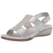 ¹͢ʡEasy Spirit Women's Hazel Wedge Sandal, Silver 040, 8 Easy Spirit