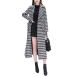 ���¹�͢���ʡ�ebossy Women's Houndstooth Trench Coat Winter Single Breasted Qu
