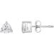 ¹͢ʡTimeless Love Trillion White Topaz Stud Earrings Set in Polished Ste