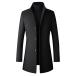 ¹͢ʡQUNPIU Men's French Woolen Coat Business Down Jacket Trench Topc