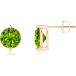 ���¹�͢���ʡ�ANGARA Natural Peridot Solitaire Stud Earrings for Women  Girls in S