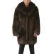 Men's Winter Faux Leather Jacket Coat Hip Hop Long Thick Soft Fu ¹͢