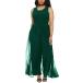¹͢ʡPink Queen Women's Plus Size Jumpsuit Sleeveless Wide Leg Long P