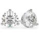 ���¹�͢���ʡ�Moissanite Round Cut Diamond Stud Earrings  Screw Back  Martini Set