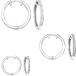 Ross-Simons 0.25 ct. t.w. Diamond Jewelry Set: 3 Pairs Of Hoop Earrings in Sterling Silver¹͢