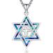 ¹͢ʡAUDINCEED Star of David Necklace 925 Sterling Silver Jewish Star Nec