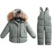 2Pcs Girls Boys Kids Ski Jacket Coat Suit Windproof +Snowboard S ¹͢