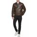 Cole Haan Men's Bonded Varsity Leather Jacket (Medium, Java) ¹͢