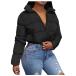 JIOEEH jacket warm for women sherpa button jacket mid length coa ¹͢