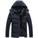 KANG POWER Men's Jacket Thicken Hooded Men's Coat Winter Plush W ¹͢