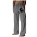 ¹͢ʡGeneric Men's Linen Pants Casual Fashion Elastic Waist Digital 3