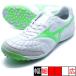  утечка задний Sara JAPAN TF Mizuno mizuno Q1GB251137 белый зеленый футзал обувь наружный для 