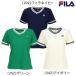 [ кошка pohs бесплатная доставка ]FILA filler теннис теннис одежда женский V шея игра рубашка короткий рукав retro ...V шея простой EL0028