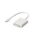  Elecom изменение адаптер miniDisplayPort-DVI for Mac/Surface/Lenovo белый AD-MDPDVIWH