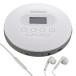  ом (OHM) AudioComm портативный CD плеер батарея /USB подача тока соответствует дистанционный пульт * слуховай аппарат приложен белый CDP-858Z 03-5089 ом электро- машина изучение языков учеба Британия осмотр T