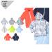  ребенок Rush Guard Kids модный UV меры UV cut UPF50+ камуфляж окантовка botanikaru orange желтый белый темно-синий Thai большой 