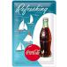 Coca Cola Sailing Boats metal автограф plate (na 3020)