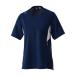 ** почтовая доставка отправка [ специальная цена ] < Mizuno > MIZUNO игра рубашка ( женский | софтбол ) 12JC4F70 (74: темно-синий × белый )