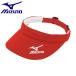 ** нестандартный отправка [ специальная цена ] < Mizuno > MIZUNO козырек ( женский ) 52BA410 (62: красный ( вышивка цвет белый ))