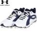*** < Under Armor > UNDER ARMOUR UA Lead off Icon low RM( бейсбол & софтбол / мужской ) 6010138 (White/MidnightNavy/MidnightNavy(100))