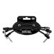 ERNIE BALL 6444 Flex Patch Cables 6" Black 15cm 3 комплект упаковка соединительный кабель ( Ernie Ball )