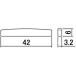SCUDۡڥʥåȡۥܡʥå BNK-8 (42x6x3.2mmST奫)