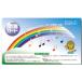 . seat card rainbow (L)(1 set 10 sheets entering |48 times lesson for )