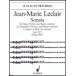 楽譜　ルクレール／ソナタ ホ短調 OP.2-1（SW1059／輸入楽譜／スコア＋パート譜／フルート（ヴァイオリン）とバス・通奏低音）