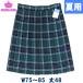  форма юбка летний зеленый проверка W75~85 длина 48 колени сверху длина KURI-ORI clio li