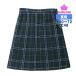  форма юбка летний KURI-ORI clio li темно-зеленый × голубой проверка W60/W63/W66/W69/W72 длина 48