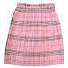 KURI-ORI clio li форма юбка розовый проверка W63/W66 длина 48 колени сверху машина hida20шт.@s Lee season средний ./ средняя школа 