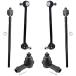 Detroit Axle - Front Sway Bars Tie Rods for 2006-2007 Ford Focus, 4 Inner  Outer Tie Rods, 2 Stabilizer Sway Bar End Links Replacement