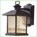 Hampton Bay Lumsden 7 in. Black Outdoor Integrated LED Wall Mount Lantern with Photocell