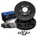 R1 Concepts Rear Brakes and Rotors Kit |Rear Brake Pads| Brake Rotors and Pads| Semi Metallic Brake Pads and Rotors |Hardware Kit |fits 2006-2009 Ford