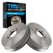 TRQ Rear Brake Drum Pair Set Compatible with 2007-2012 Ford Escape / 2007-2011 Mercury Mariner / 2008-2011 Mazda Tribute