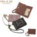 PAUL&JOE ACCESSOIRES чехол для пропуска женский катушка имеется paul (pole) and Joe симпатичный тонкий складывающийся пополам .. нет чехол для проездного билета PJA-W1274
