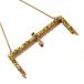 *1900s Antique gold metal × enamel flower bag flame