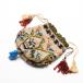  античный цветок корзина птица узор красочный бахрома party бисер сумка 
