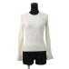  Hermes вязаный Pal f lower remix шерсть длинный рукав женский размер 36 HERMES tops белый 