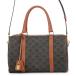  Celine сумка "Boston bag" Trio mfPVC машина f кожа 190372 CELINE 2way Brown [ безопасность гарантия ]