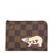  Louis Vuitton клатч Damier *ebenja Ian to небольшая сумочка * Jules N60390 Vuitton сумка LV квадратное -doNIGO сотрудничество 