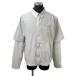  Hermes tops Serie check cotton men's size 54 HERMES long sleeve shirt 