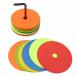  цвет Flat указатель-конус 15cm 12 шт. комплект подставка имеется диск футбол футзал наземный баскетбол do ребра ru регби бейсбол мяч тренировка 