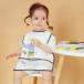  baby фартук короткий рукав 6ke месяц ~4 лет . еда фартук еда для фартук baby Magic тип детский водонепроницаемый легкий цельный карман 