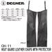 DEGNER CH-11 протектор имеется термозащита кожа chaps HEAT GUARD LEATHER CHAPS WITH PROTECTOR CH11 черный Degner 