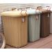  крышка имеется мусорная корзина 60L 3 год с гарантией надежный сделано в Японии бледный PALE×PAIL DUST BIN [IWLY4010BG голубой серый ] корзина для мусора 