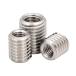 おねじ M14 x 2.0mm めねじ M6 x 1.0mm 長さ 10mm ねじ山修理、拡張用 ねじインサートナット 10個入